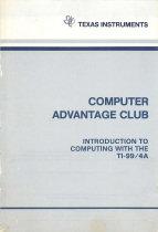 Introduction To Computing With The TI-99/4A